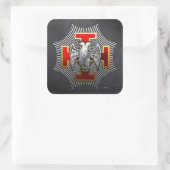 30e graad: Knight Kadosh Vierkante Sticker (Tas)