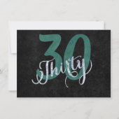 30e Groen | Aangepaste geboortedag-Jubileum | Kaart (Voorkant)