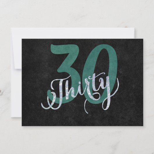 30e Groen | Aangepaste geboortedag-Jubileum | Kaart (Voorkant)