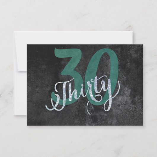 30e Groen | Aangepaste geboortedag-Jubileum | Kaart (Voorkant)