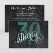 30e Groen | Aangepaste geboortedag-Jubileum | Kaart (Voorkant / Achterkant)