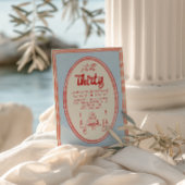 30e Hand Geschreven Getrokken Taart Eigenzinnige L Kaart