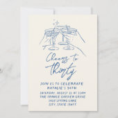 30e hand getekende gejuich voor dertig kustverjaar kaart (Voorkant)