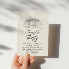 30e Hand getekende gejuich voor dertig Retro Verja Kaart