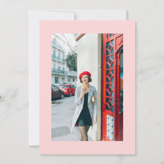 30e Hand Getrokken Champagne Toren Foto Verjaardag Kaart (Achterkant)