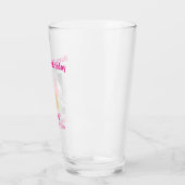 30e Happy Birthday Cute Pink Cupcake Souvenir Glas (Links)