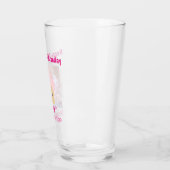 30e Happy Birthday Cute Pink Cupcake Souvenir Glas (Links)