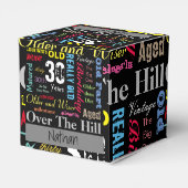 30e Happy BIrthday in een graffiti stijl Bedankdoosjes (Achterkant)