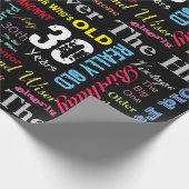 30e Happy Birthday in een graffiti-stijl Cadeaupapier (Hoek)