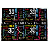 30e Happy BIrthday in een graffiti-stijl Large Cadeautasje (Achterkant)