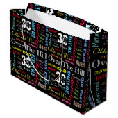 30e Happy BIrthday in een graffiti-stijl Large Cadeautasje (Achterkant Gekanteld)