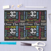 30e Happy BIrthday in een graffiti-stijl Tissuepapier (Craft)