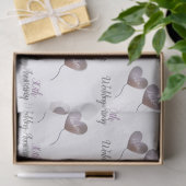 30e huwelijksdag in parel man en vrouw tissuepapier (Geschenk)