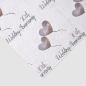 30e huwelijksdag in parel man en vrouw tissuepapier (Detail)