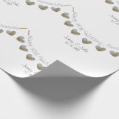 30e huwelijksdag in parelhoed cadeaupapier (Hoek)