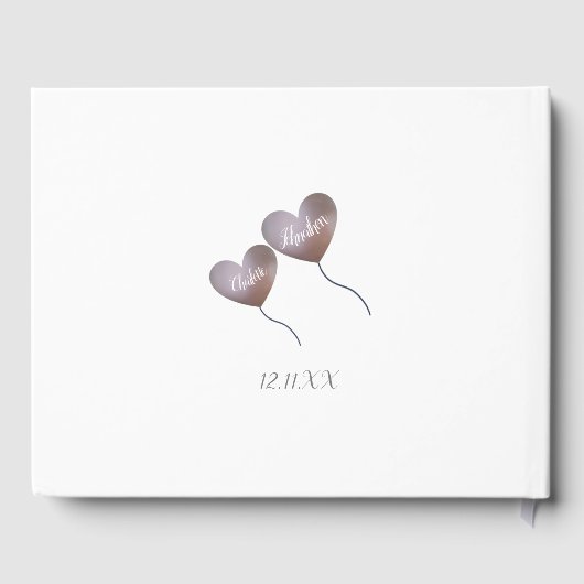 30e huwelijksfeest hartballonnen gastenboek (Achterkant)