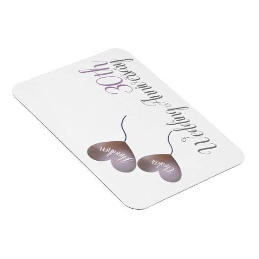 30e huwelijksfeest hartballonnen magneet (Rechterzijde)