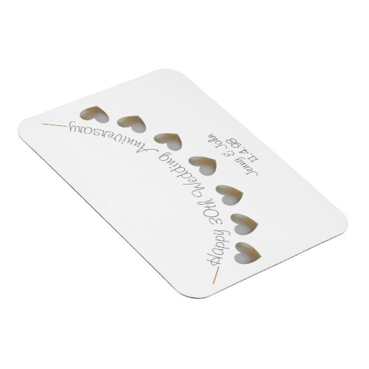 30e huwelijksfeest met een cadeau voor de bruiloft magneet (Rechterzijde)