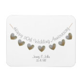 30e huwelijksfeest met een cadeau voor de bruiloft magneet (Horizontaal)