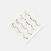 30e huwelijksfeest met een hartslag servet (Hoek)