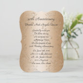 30e huwelijksjubileum geloften hernieuwen gouden s kaart (Staand voorkant)