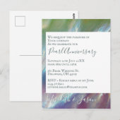 30e huwelijksjubileum Modern Parel Uitnodiging (Voorkant / Achterkant)