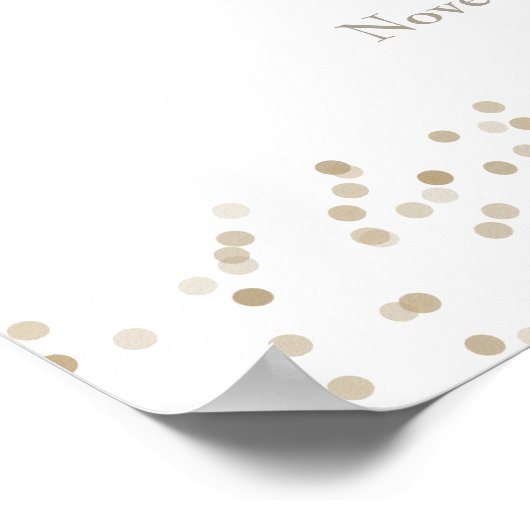 30e huwelijksjubileum Parelstof Welkom bord Poster (Hoek)