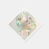 30e huwelijksjubileum rozenkrans parel servet (Hoek)