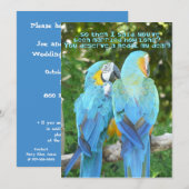 30e huwelijksjubileumfeest/-Blue Parrot Humor Kaart (Voorkant / Achterkant)
