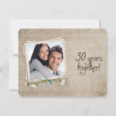 30e huwelijksverjaardag hernieuwing van geloften kaart (Voorkant)