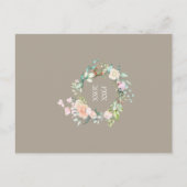 30e huwelijksverjaardag verrassingsfeest bloemstuk briefkaart (Achterkant)