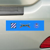 30e Infanterieur 3e Inf Div GRUNT Bumpersticker (Op auto)