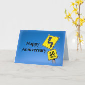 30e jaar Business Jubileum Company Corporate Kaart (Gele Bloem)