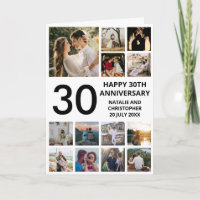 30e Jubileum 13 Foto Collage Black and White