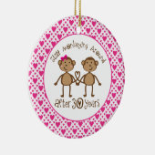 30e Jubileum aap liefdesorganisatie Keramisch Ornament (Rechts)