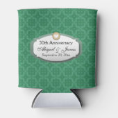 30e Jubileum Bruiloft Jubileum Groen Z08 Blikjeskoeler (Voorkant)