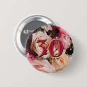 30e Jubileum Buttonnen Ronde Button 5,7 Cm (Voorkant /achterkant)