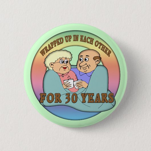 30e Jubileum Buttonnen Ronde Button 5,7 Cm (Voorkant)