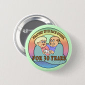30e Jubileum Buttonnen Ronde Button 5,7 Cm (Voorkant /achterkant)