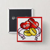 30e Jubileum Buttonnen Vierkante Button 5,1 Cm (Voorkant /achterkant)
