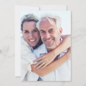 30e jubileum foto parel harten confetti kaart (Achterkant)