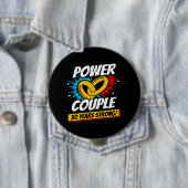 30e Jubileum gehuwde paren 30 jaar sterk Ronde Button 4,0 Cm (In situ)