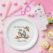 30e Jubileum gepersonaliseerd Papieren Bordje (Feest)