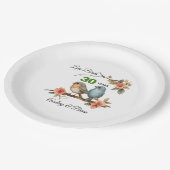 30e Jubileum gepersonaliseerd Papieren Bordje (Gekanteld)