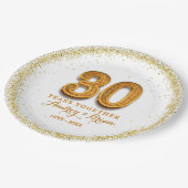 30e Jubileum gepersonaliseerd Papieren Bordje (Gekanteld)