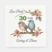 30e Jubileum gepersonaliseerde servetten (Voorkant)