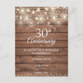 30e Jubileum het Hood van de Lichten van het Koord Aankondigingskaart (Voorkant)