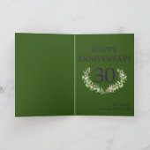 30e Jubileum Love Forever Photo Template Kaart (Binnen)