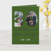 30e Jubileum Love Forever Photo Template Kaart (Gele Bloem)