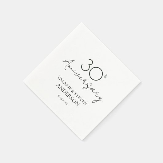 30e Jubileum Minimaal Servetten (Hoek)